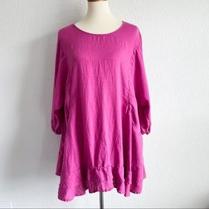 La Fixsun linen tunic top medium